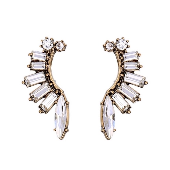Jewelry - 👀🔥🔥 Crystal Ear Jacket Earrings🔥🔥